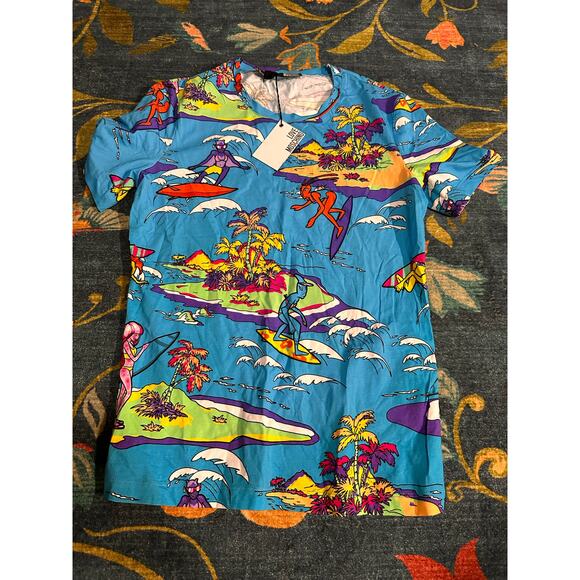 NWT Love Moschino Alien Surf Print Tee Size 10 / IT 42